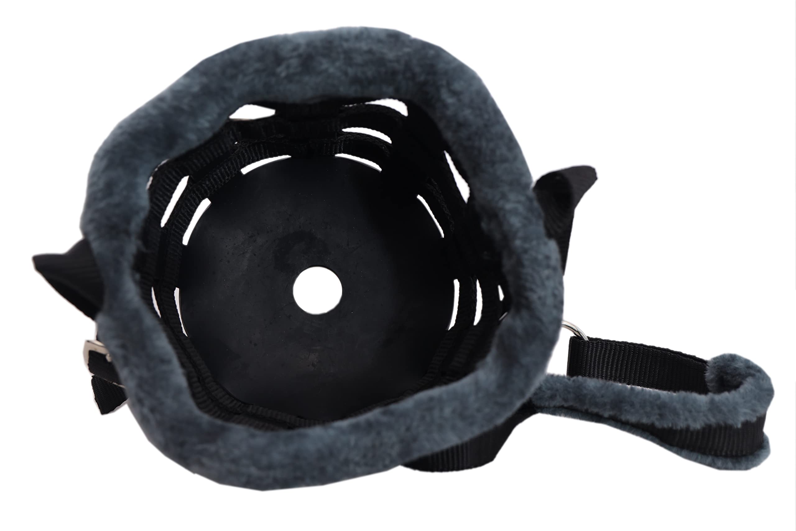 Horse Grazing Muzzle Halter, Mink Fleece Padded, Multiple Sizes, Breathable (Black, Full) - Image 6