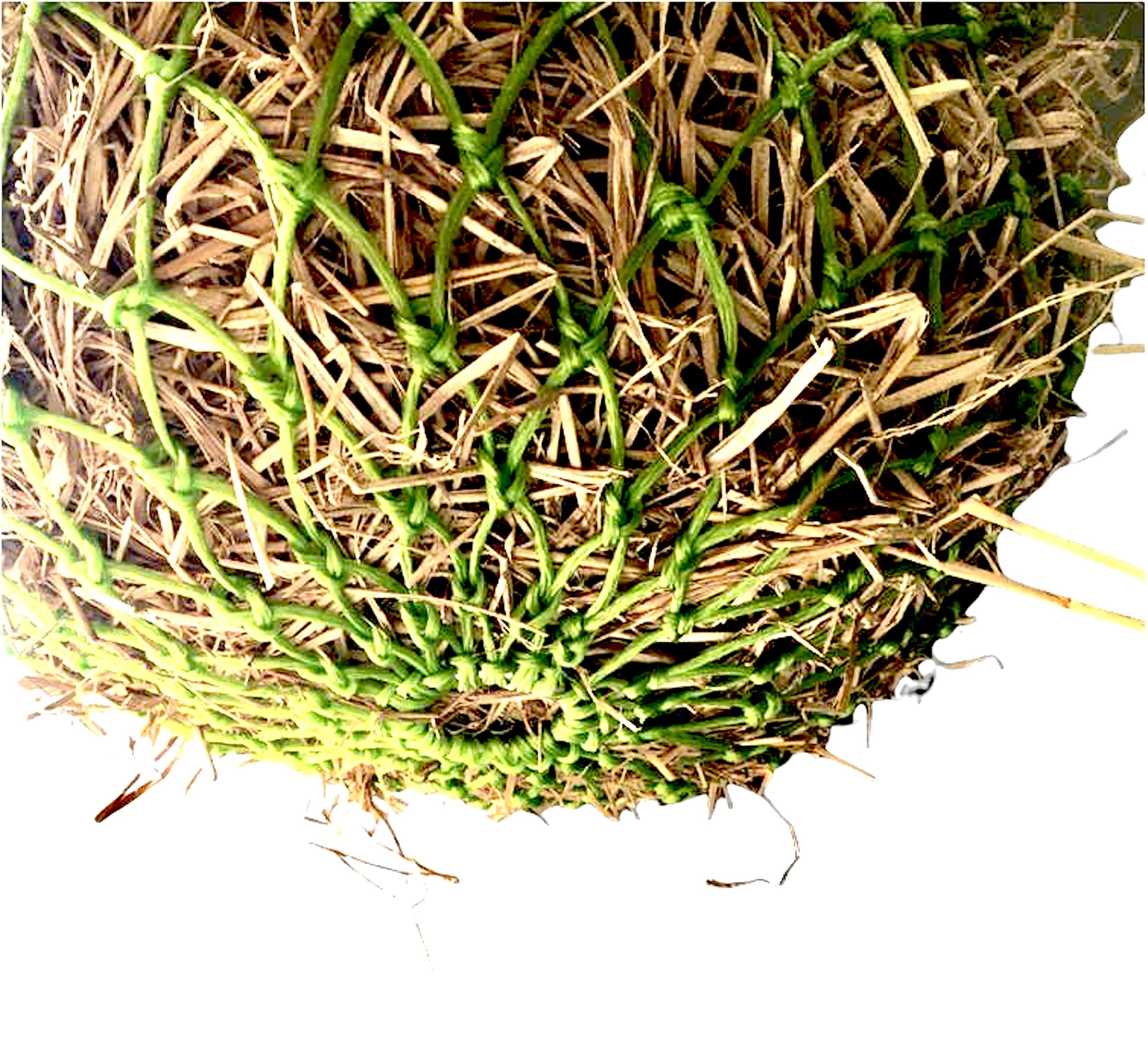 Majestic Ally 1.25”x1.25” Holes Ultra Slow Feed 40” Very Sturdy Hay Net with Bottom Ring for Goat, Sheep, Simulate Grazing and Reduces Waste (Black) - Image 6