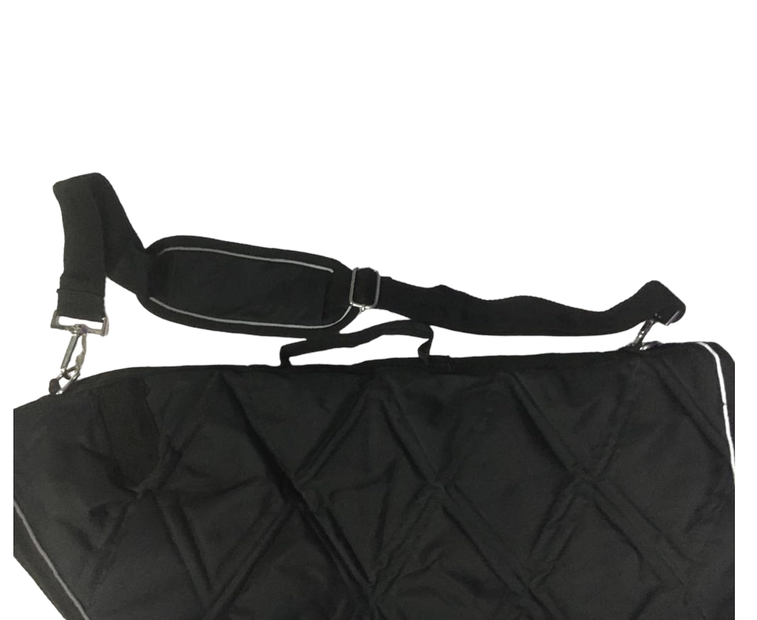 Majestic Ally 1000D Nylon Reflective English Saddle Carry Bag (Black) - Image 5