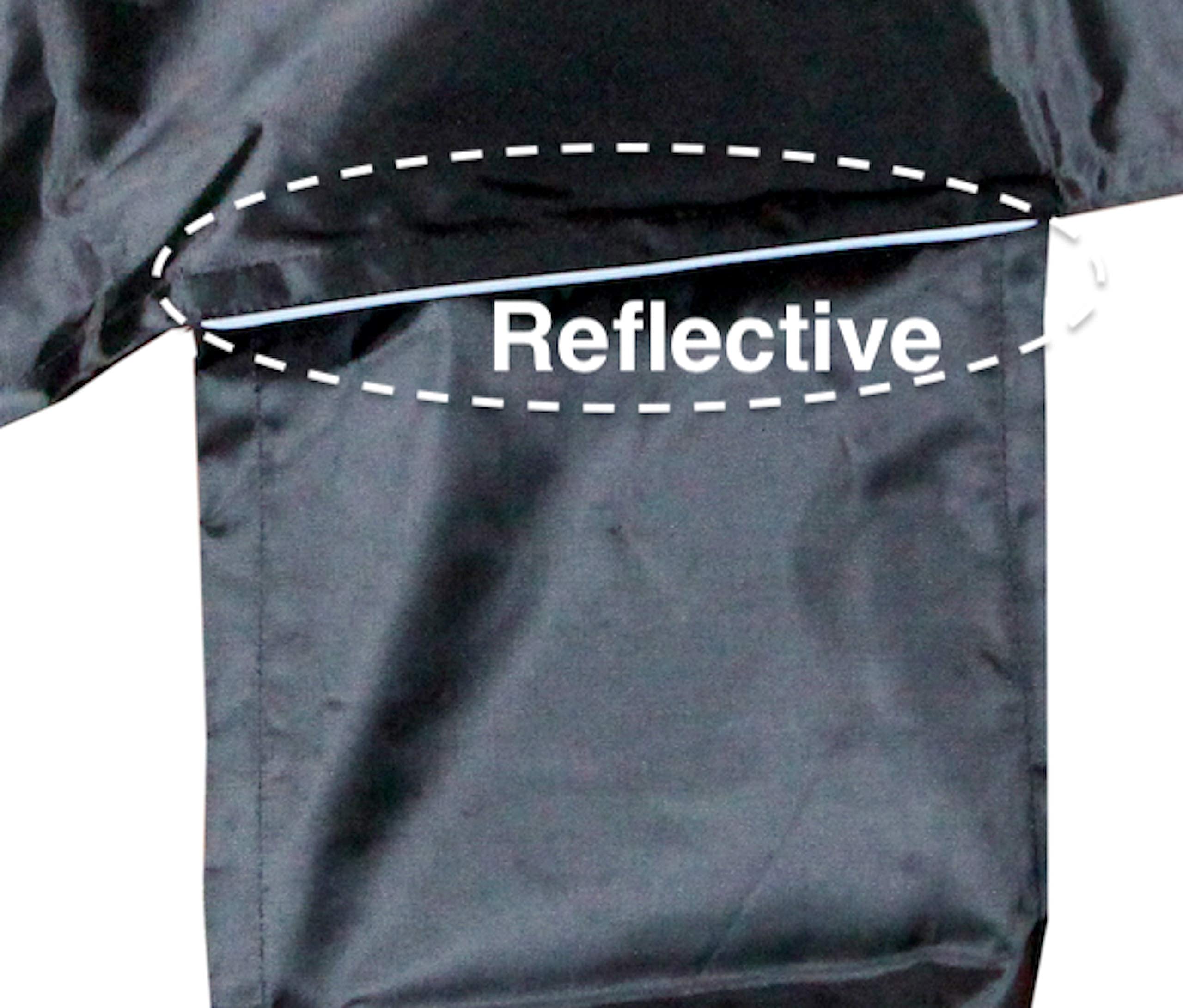 Majestic Ally 1000D Waterproof Reflective Western Saddle Cover - Elastic Straps to Securely Attach Each Corners and Fenders - Fits Most Full-Size Western Saddle - 4 Colors Available (Black) - Image 5