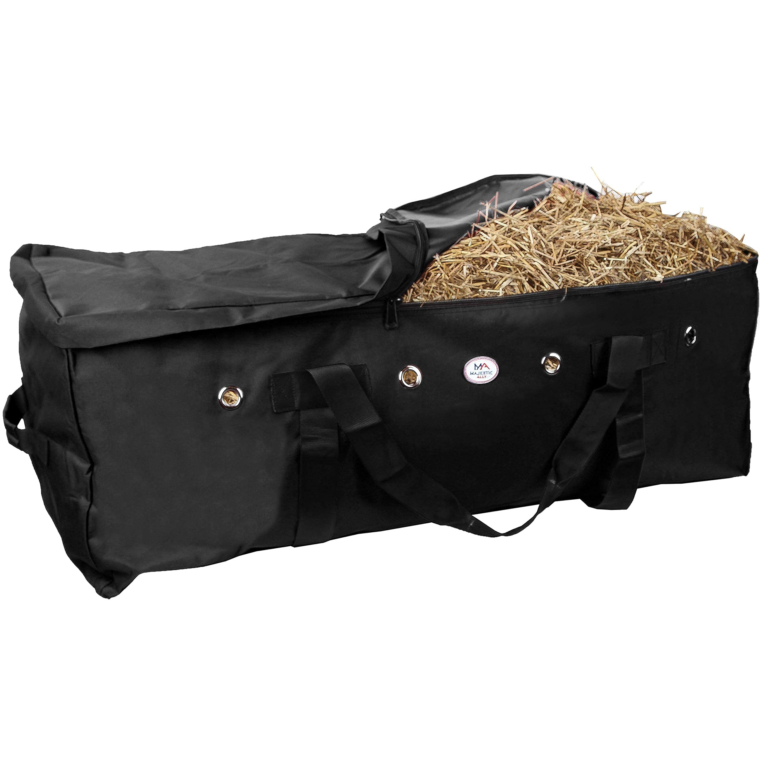 Majestic Ally 1200 D Nylon Fabric Heavy-Duty Hay Bale Storage Bag (Black, Large) - Image 5