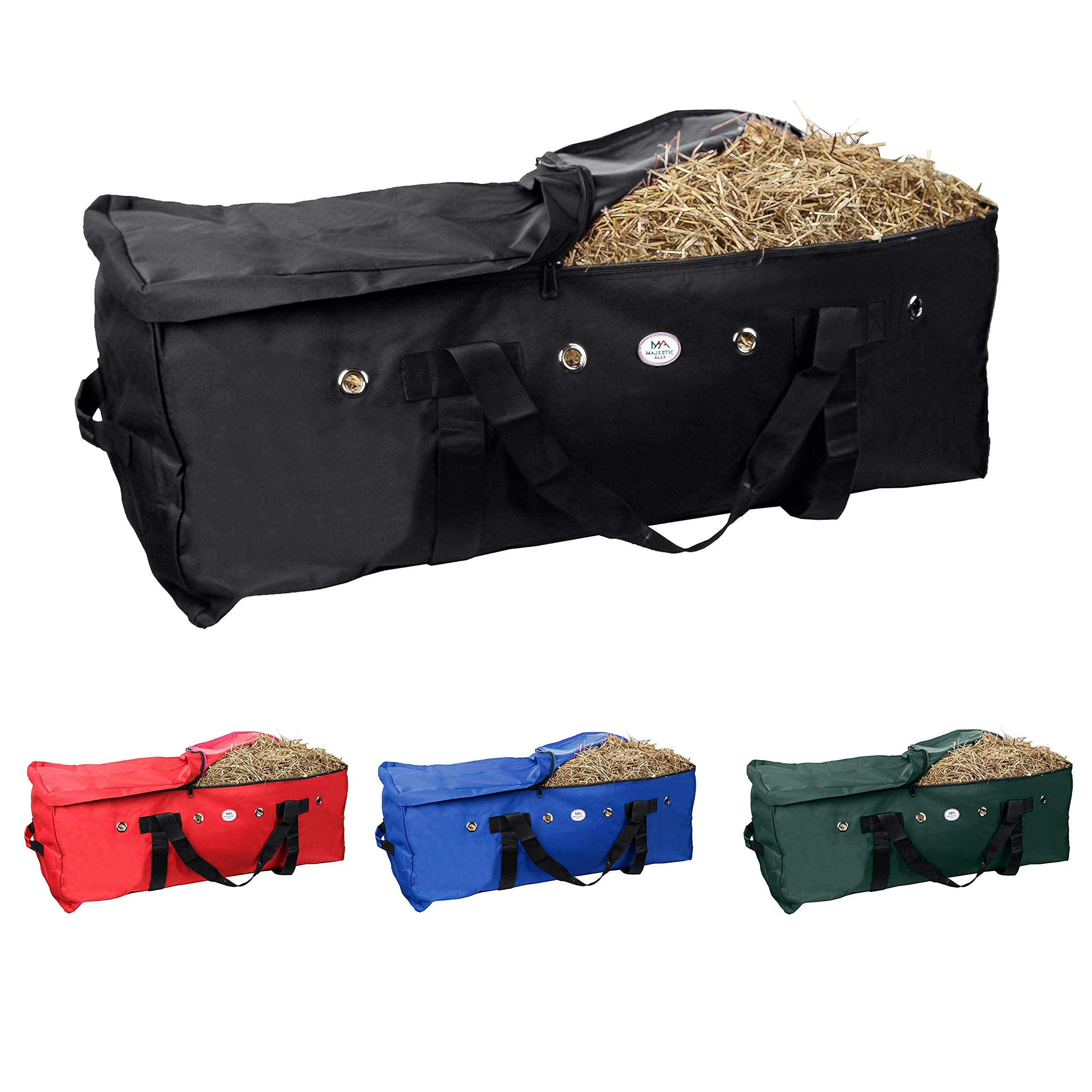 Majestic Ally 1200 D Nylon Fabric Heavy-Duty Hay Bale Storage Bag (Black, Large) - Image 6