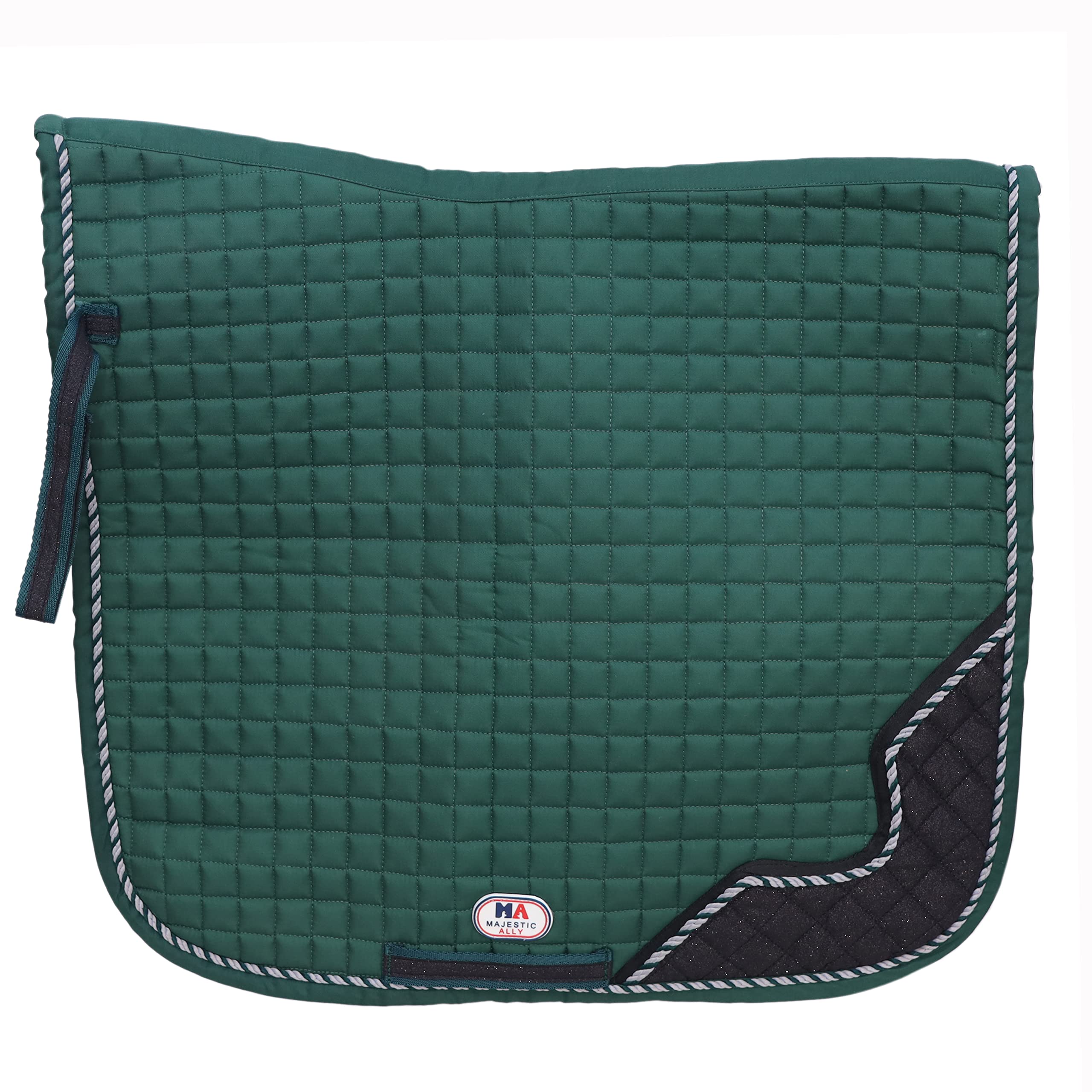Majestic Ally Designer Quilted 1" Square All Purpose English Saddle Pad - Image 3