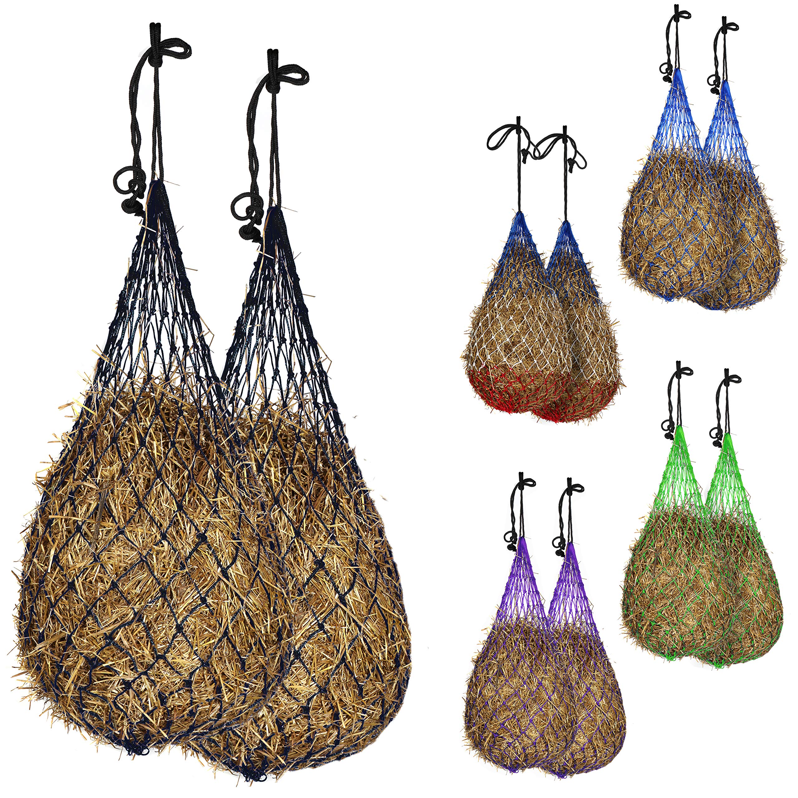 Majestic Ally Hay Net, Set of 2, Length - 54”, Holes 3"x3" for Horses - Image 6