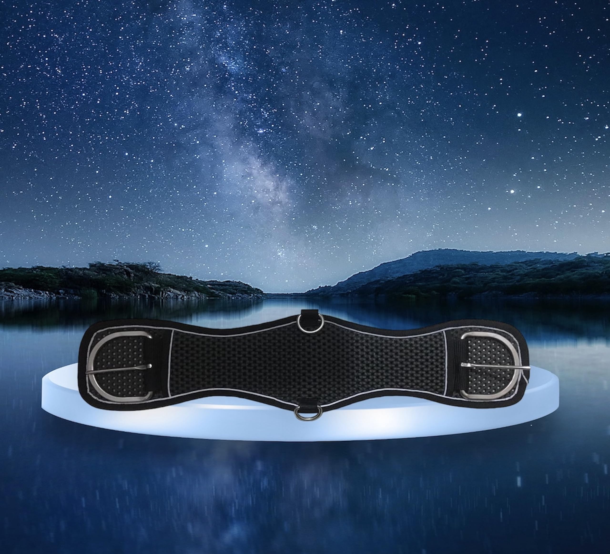 Majestic Ally Heavy Duty Mesh Cinch Girth Stainless Steal Buckles for Western Saddle - 26", 30" and 34" - Image 4