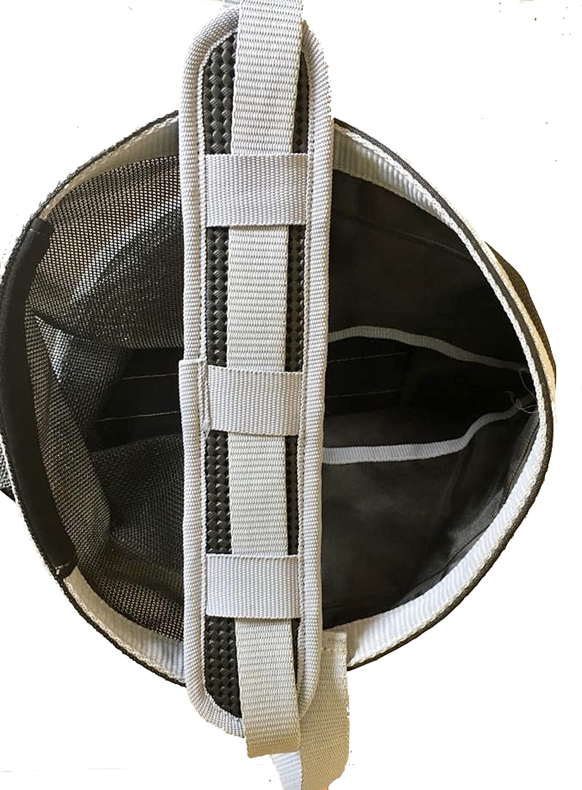 Majestic Ally Horse Feed Bag, Heavy Duty Nylon Mesh Grain Feed Bag, Adjustable Strap with Durable Snap and Elastic Straps, Comfort Neck Pad and Nose Pad- Large (Full, Black) - Image 5