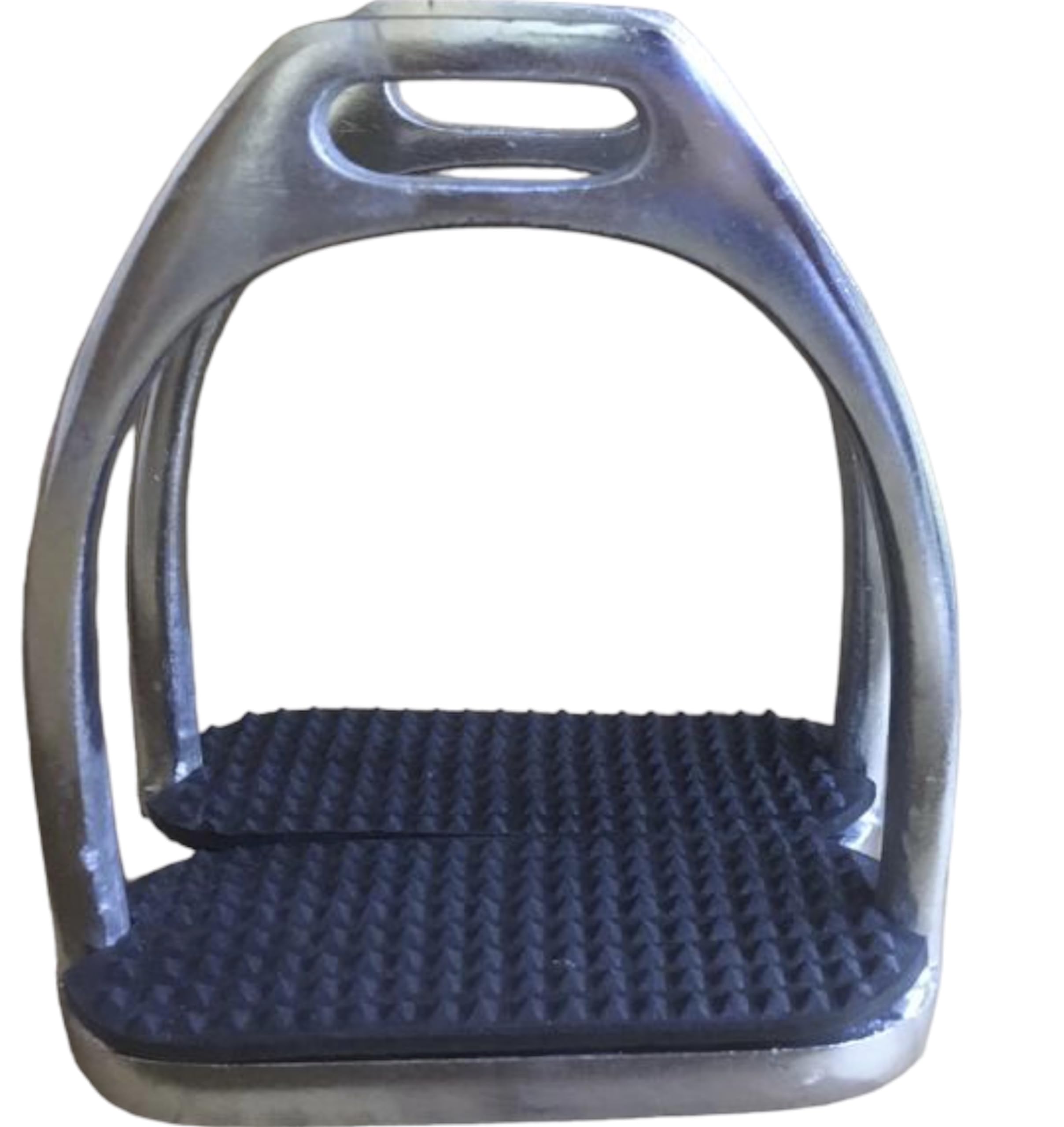 Majestic Ally Iron Stirrups with Rubber Pad for English Saddles - Image 3