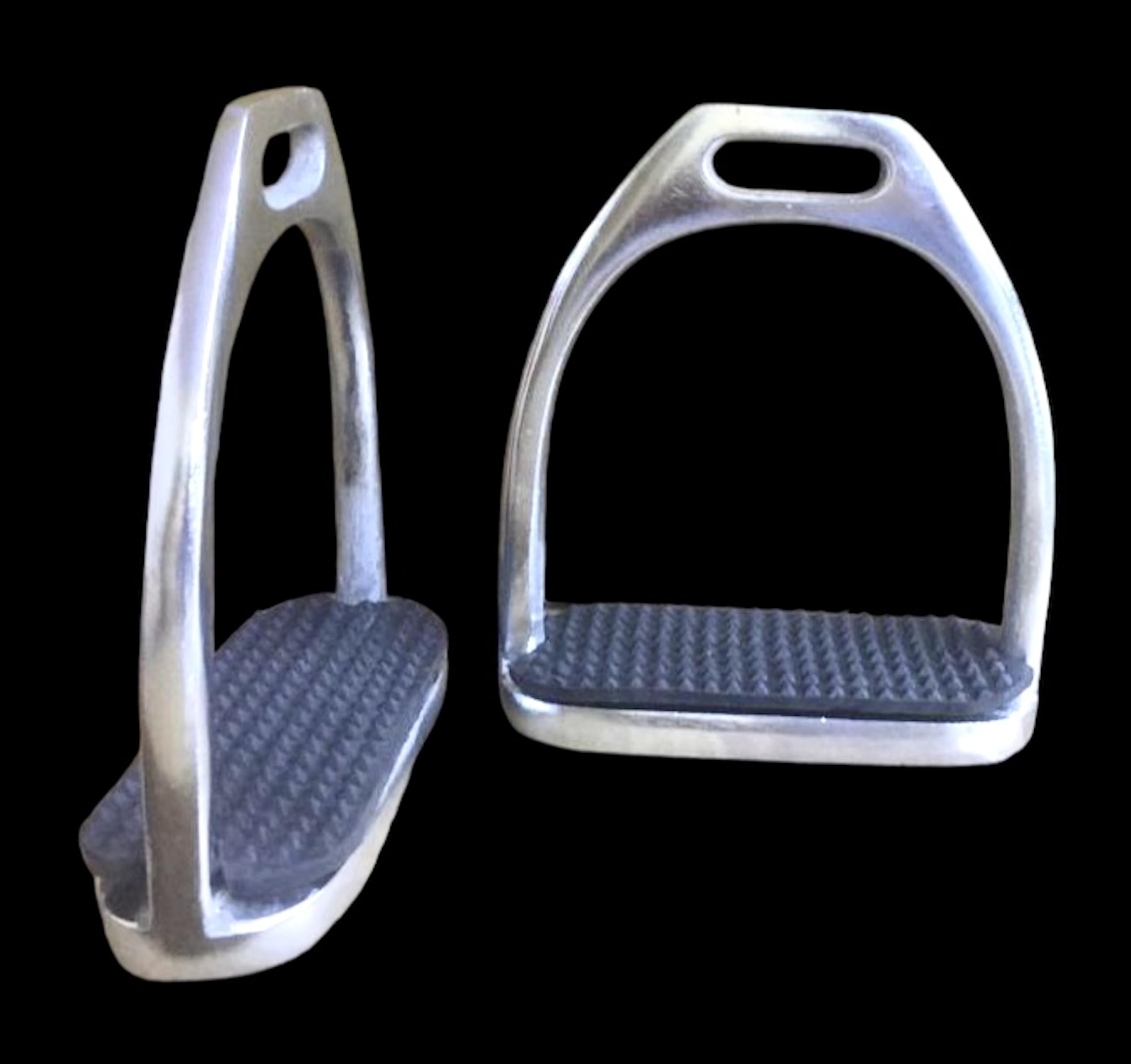 Majestic Ally Iron Stirrups with Rubber Pad for English Saddles - Image 5