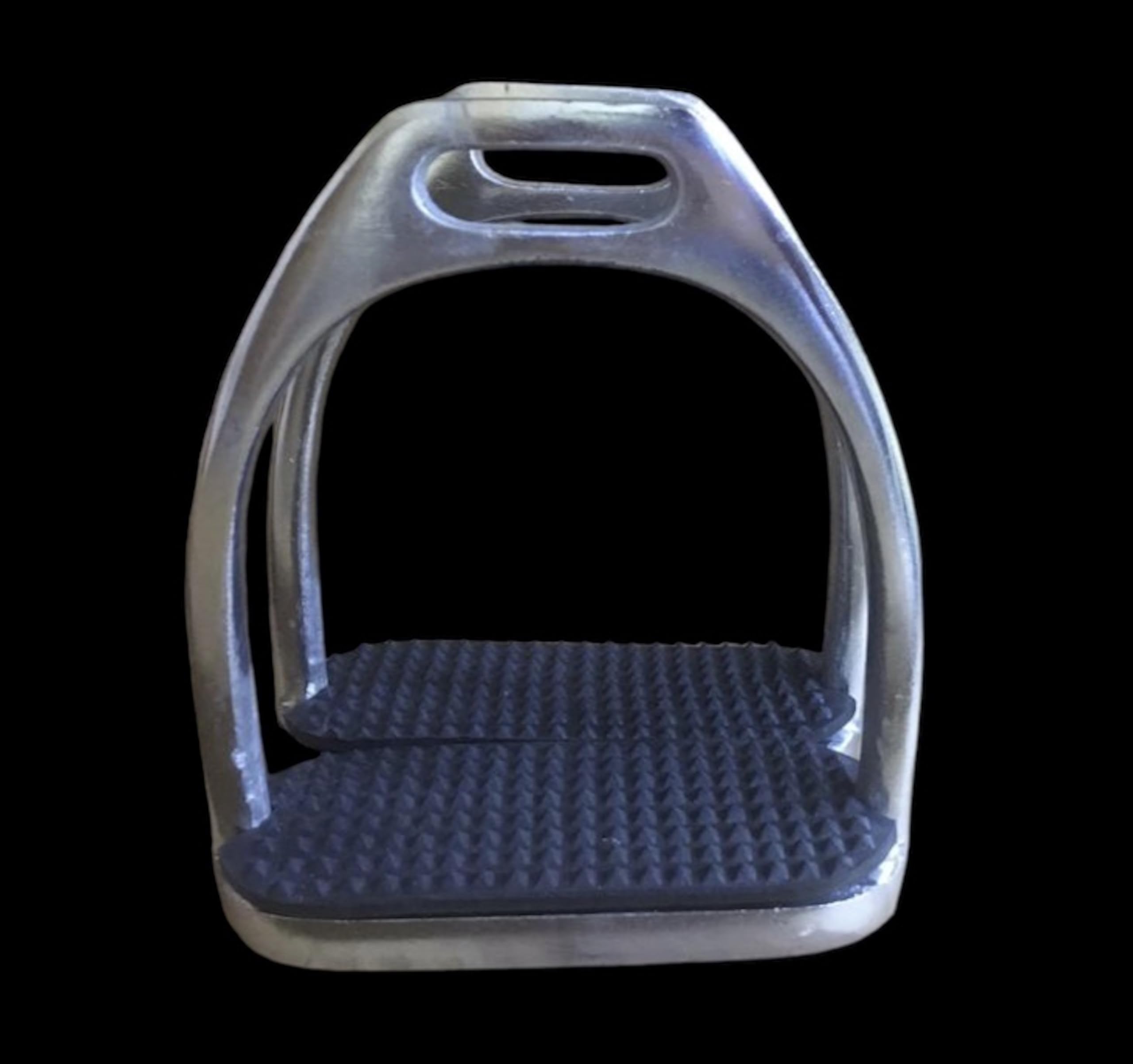 Majestic Ally Iron Stirrups with Rubber Pad for English Saddles - Image 6