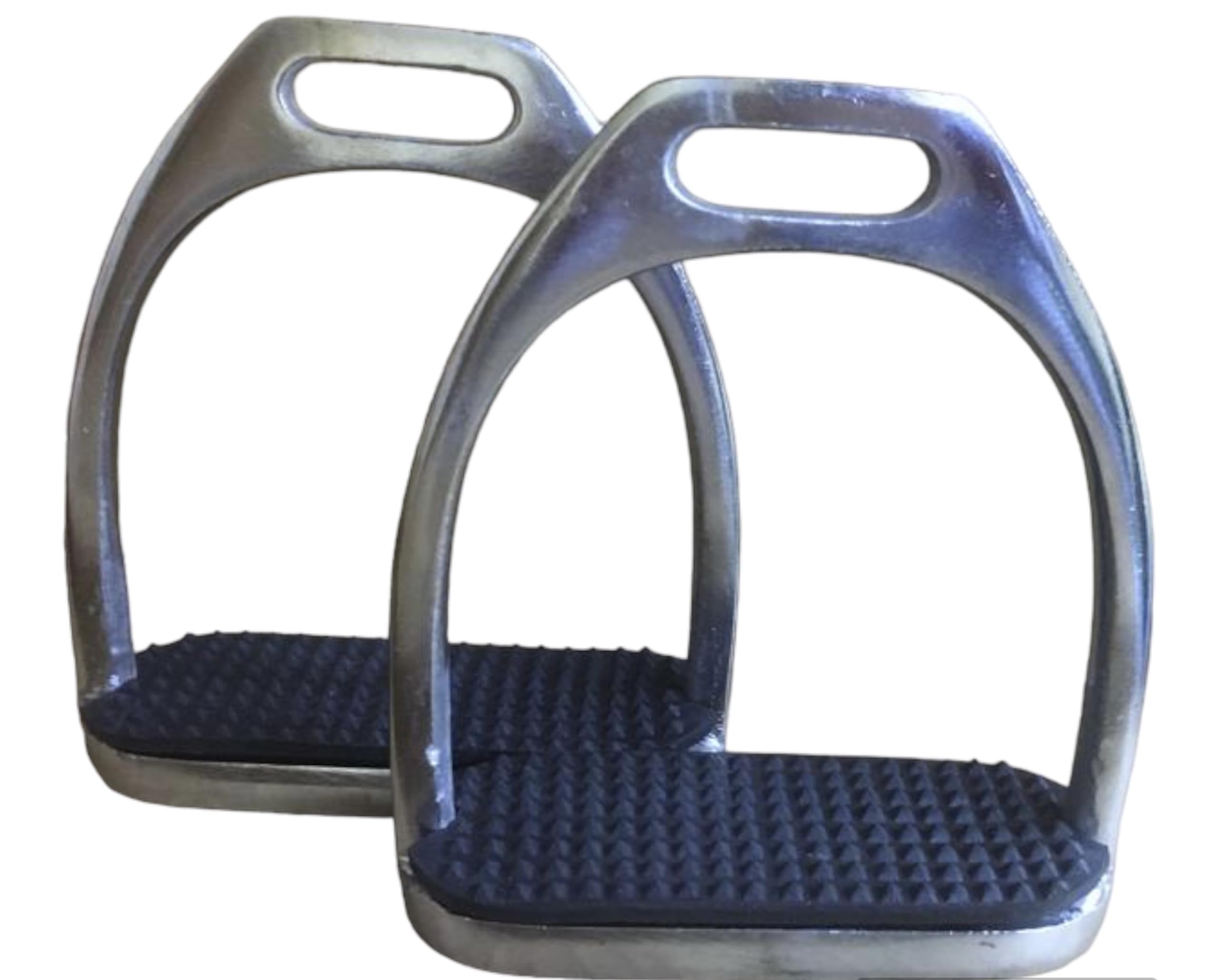 Majestic Ally Iron Stirrups with Rubber Pad for English Saddles - Image 7