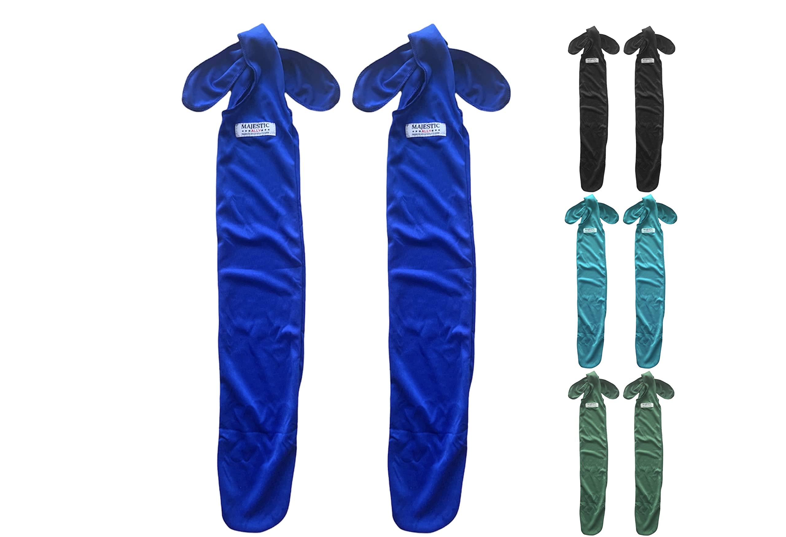 Majestic Ally Lycra Tail Bag for Horses - to Keep The Tail Clean and Protected - Set of 2 (Royal Blue) - Image 3