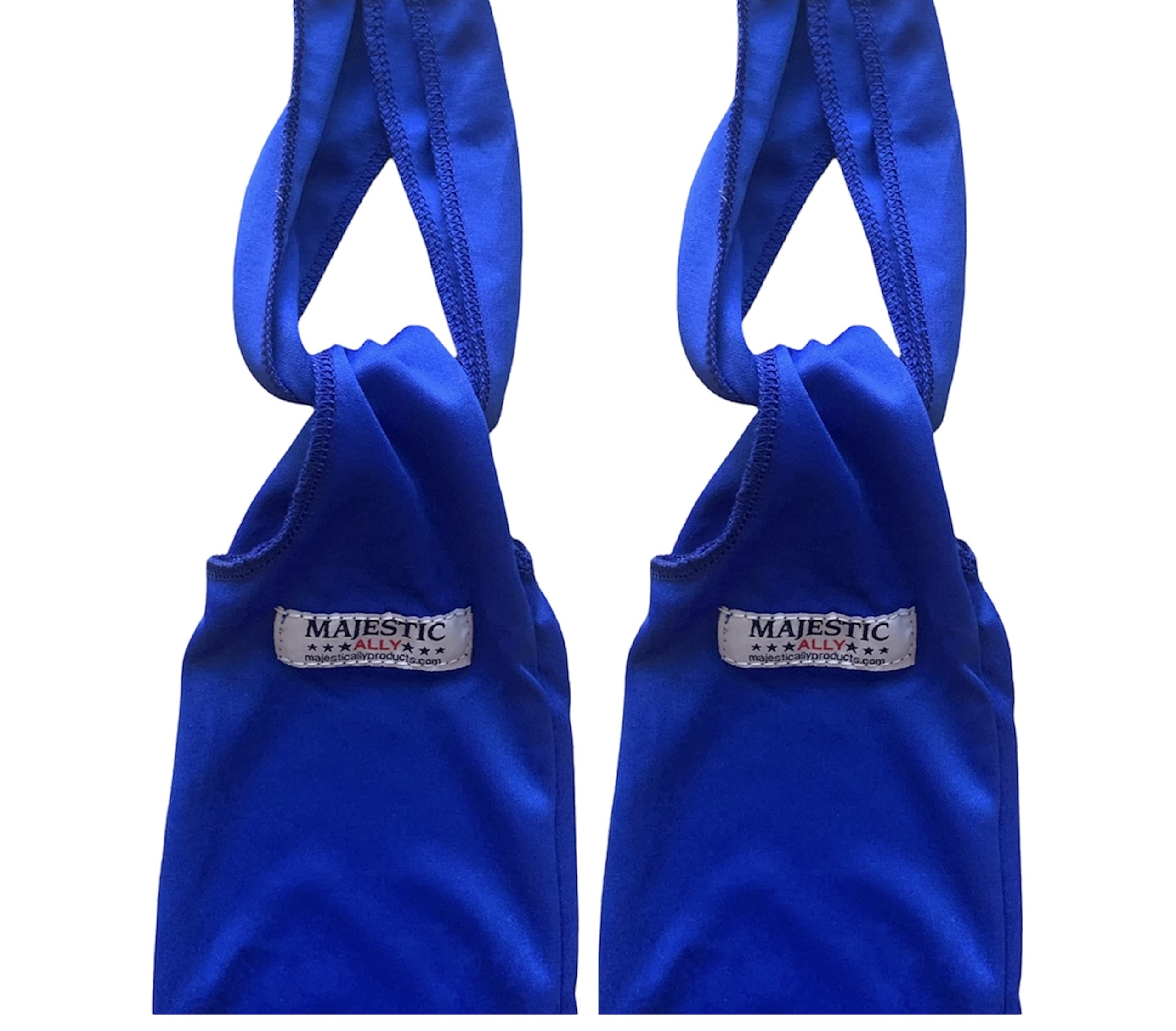 Majestic Ally Lycra Tail Bag for Horses - to Keep The Tail Clean and Protected - Set of 2 (Royal Blue) - Image 4
