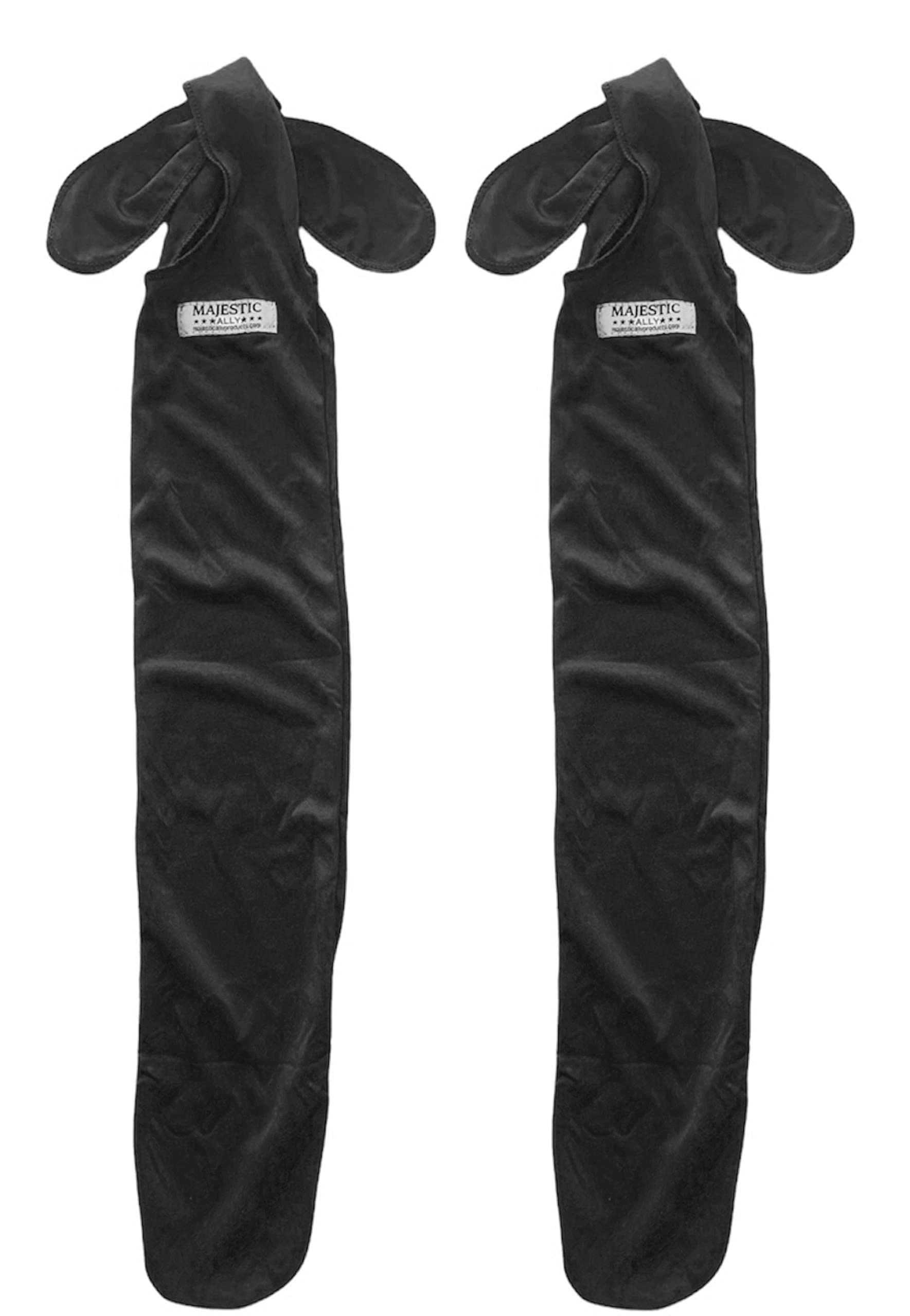 Majestic Ally Lycra Tail Bag for Horses - to Keep The Tail Clean and Protected - Set of 2 (Black) - Image 7