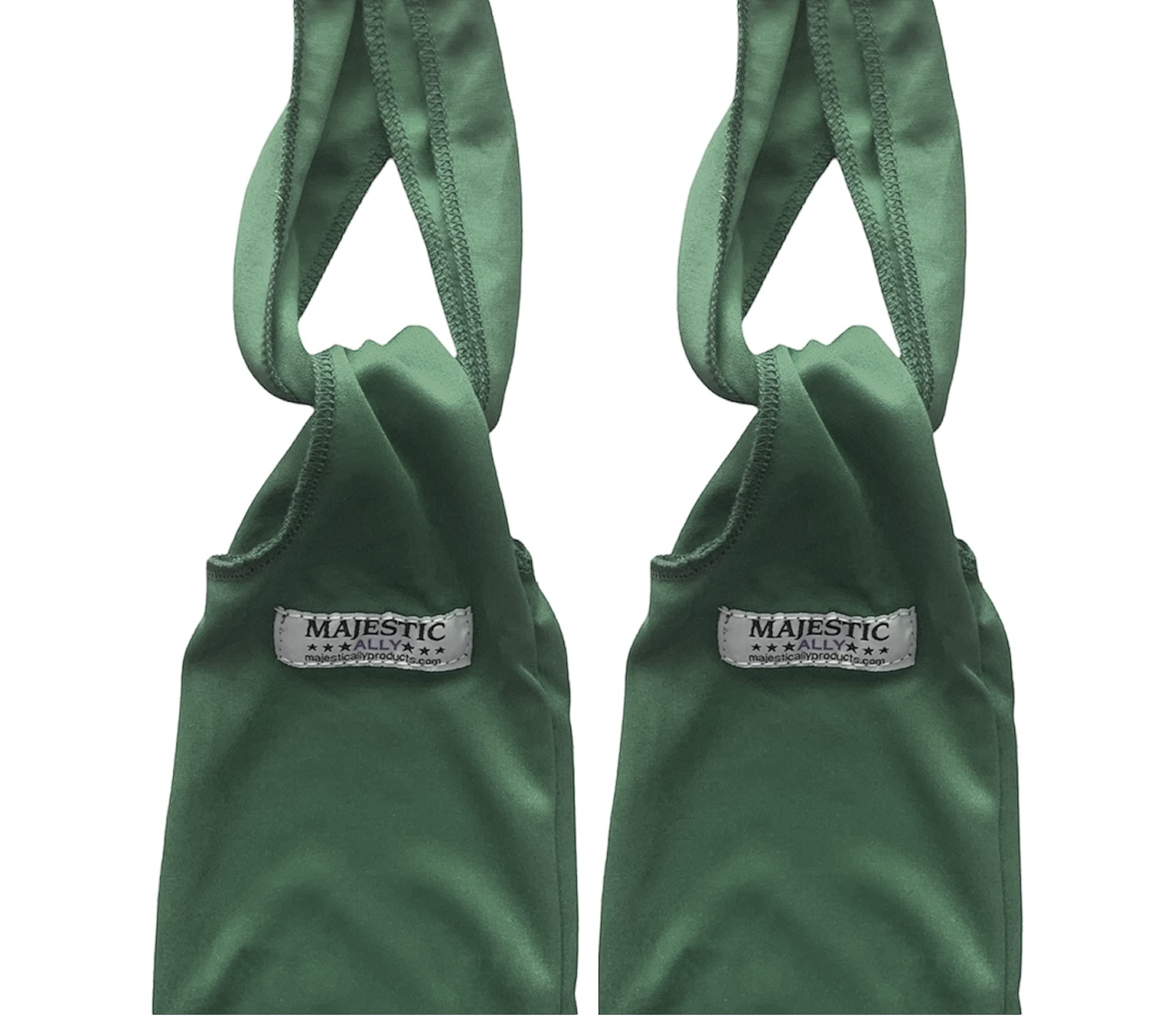 Majestic Ally Lycra Tail Bag for Horses - to Keep The Tail Clean and Protected - Set of 2 (Hunter Green) - Image 5