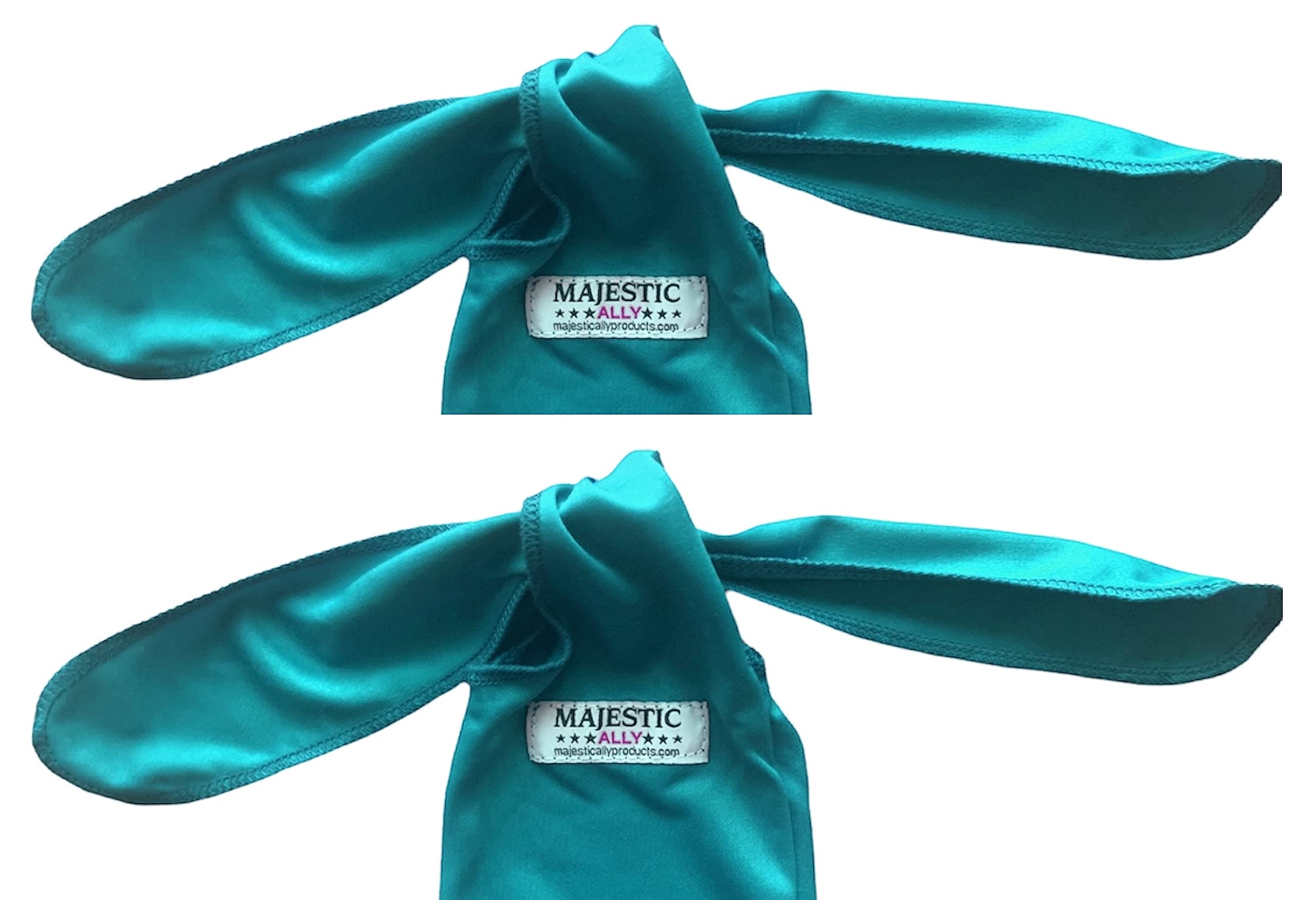 Majestic Ally Lycra Tail Bag for Horses - to Keep The Tail Clean and Protected - Set of 2 (Turquoise) - Image 5