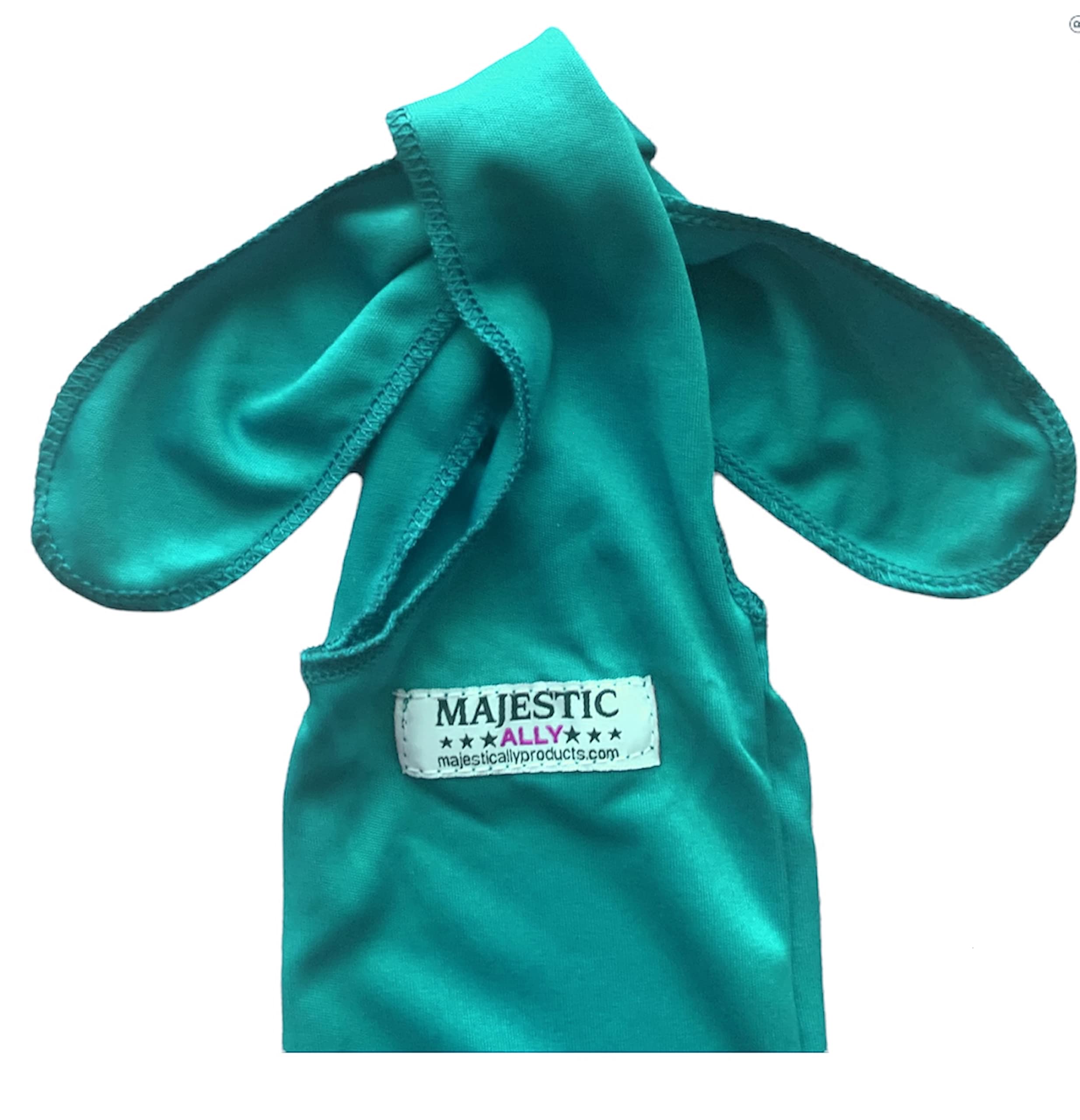 Majestic Ally Lycra Tail Bag for Horses - to Keep The Tail Clean and Protected - Set of 2 (Turquoise) - Image 8