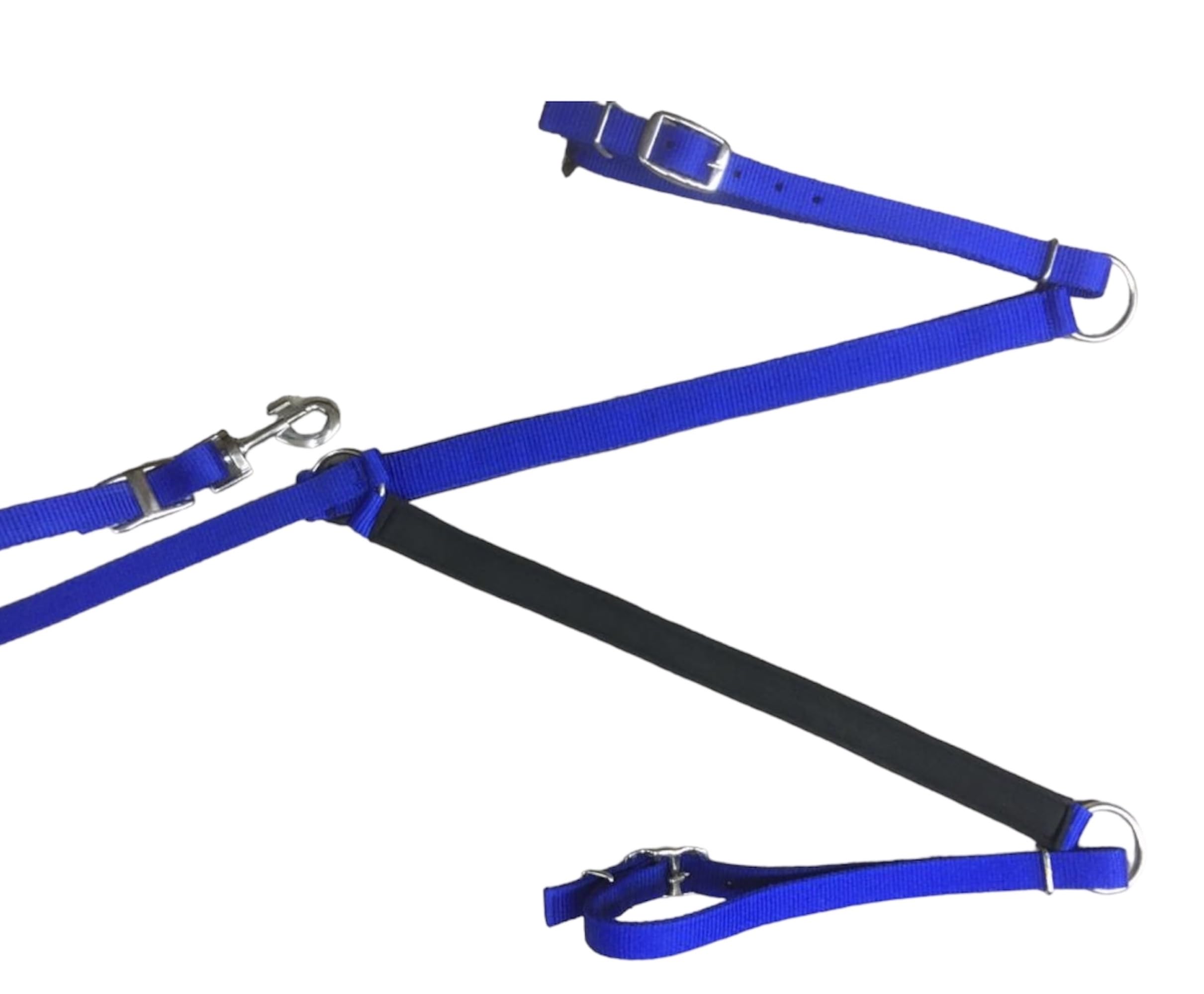 Majestic Ally Nylon Padded Breast Collar for Horses (Royal Blue, Full) - Image 4