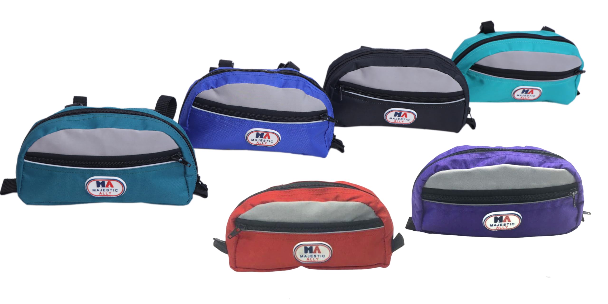 Majestic Ally Nylon Reflective Saddle Pommel Bag for Western Saddle - Image 3