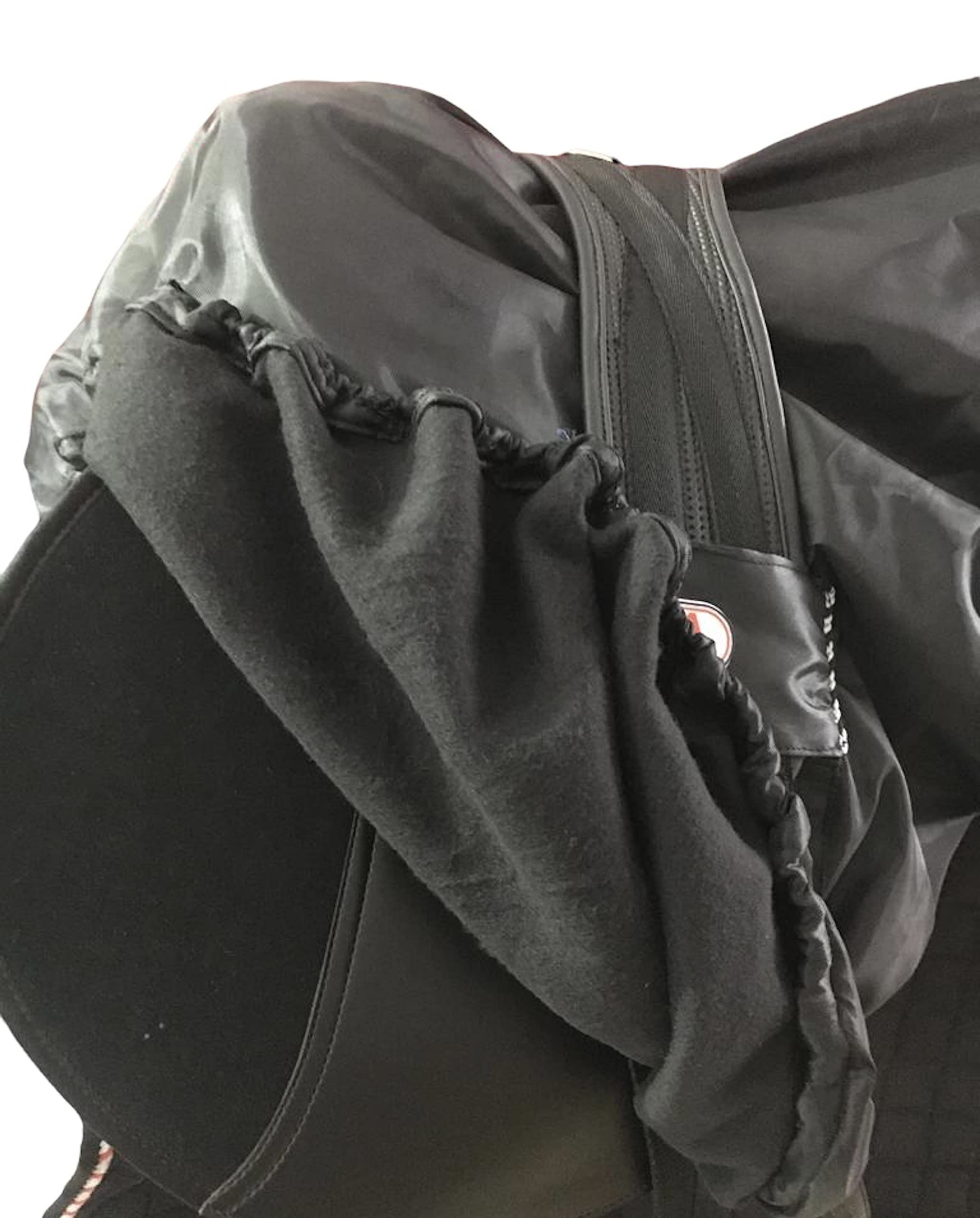 Majestic Ally Nylon Waterproof Fleece Lined Ride On English Saddle Cover-Multiple Color (Black) - Image 5