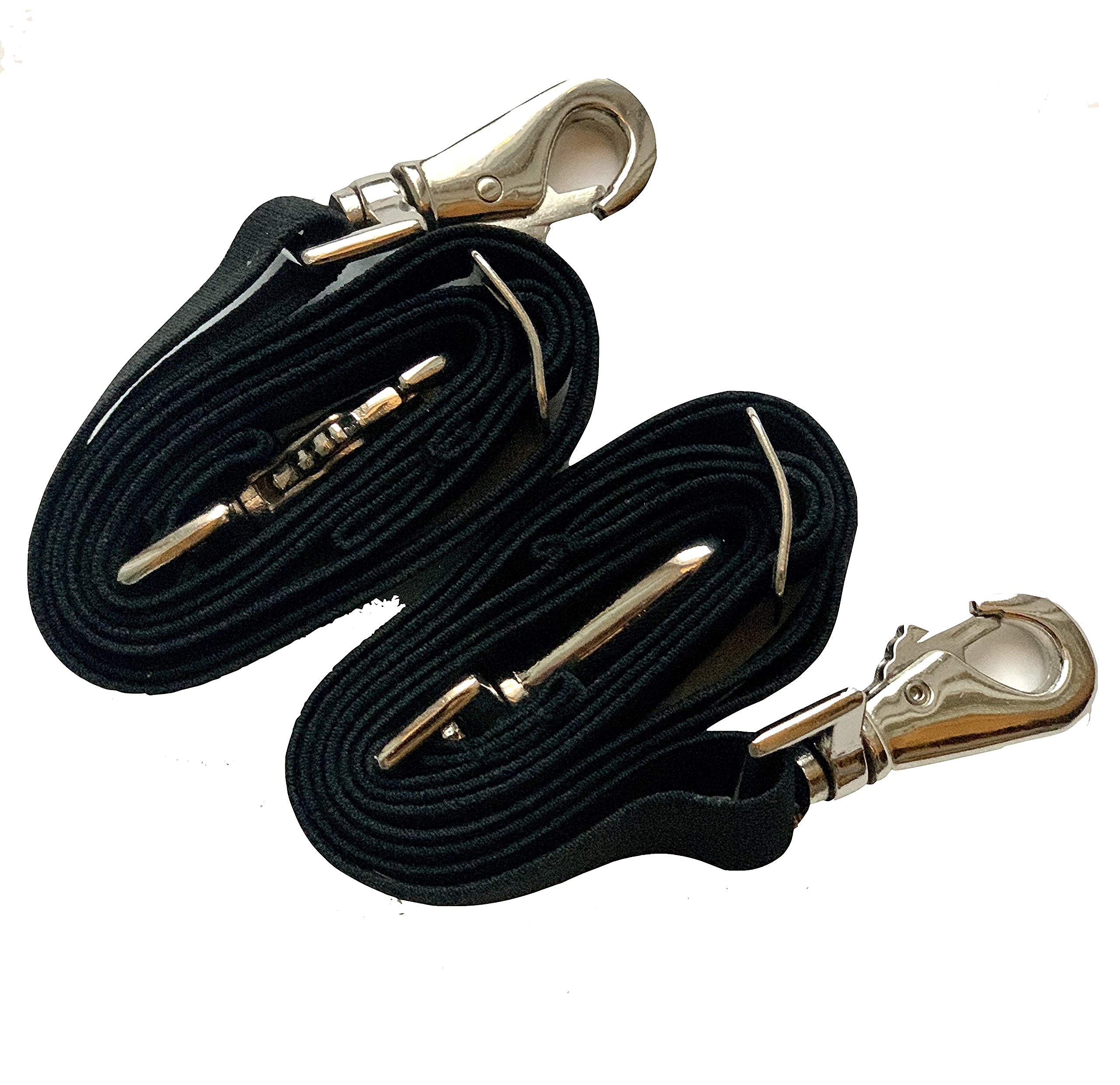 Majestic Ally Pack of 2 Adjustable Length Horse Blanket Sheet Replacement Elastic Leg Strap with Double Swivel Snaps - Image 3