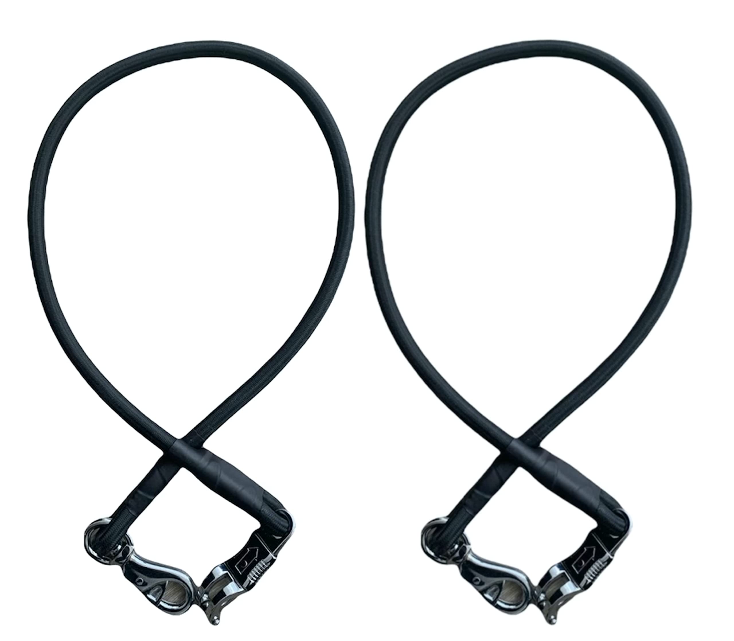 Majestic Ally Pack of 2, Bungee Trailer Tie for Horse Haulage with Panic Snap and Bull Snap - 36 Inch (Black) - Image 8