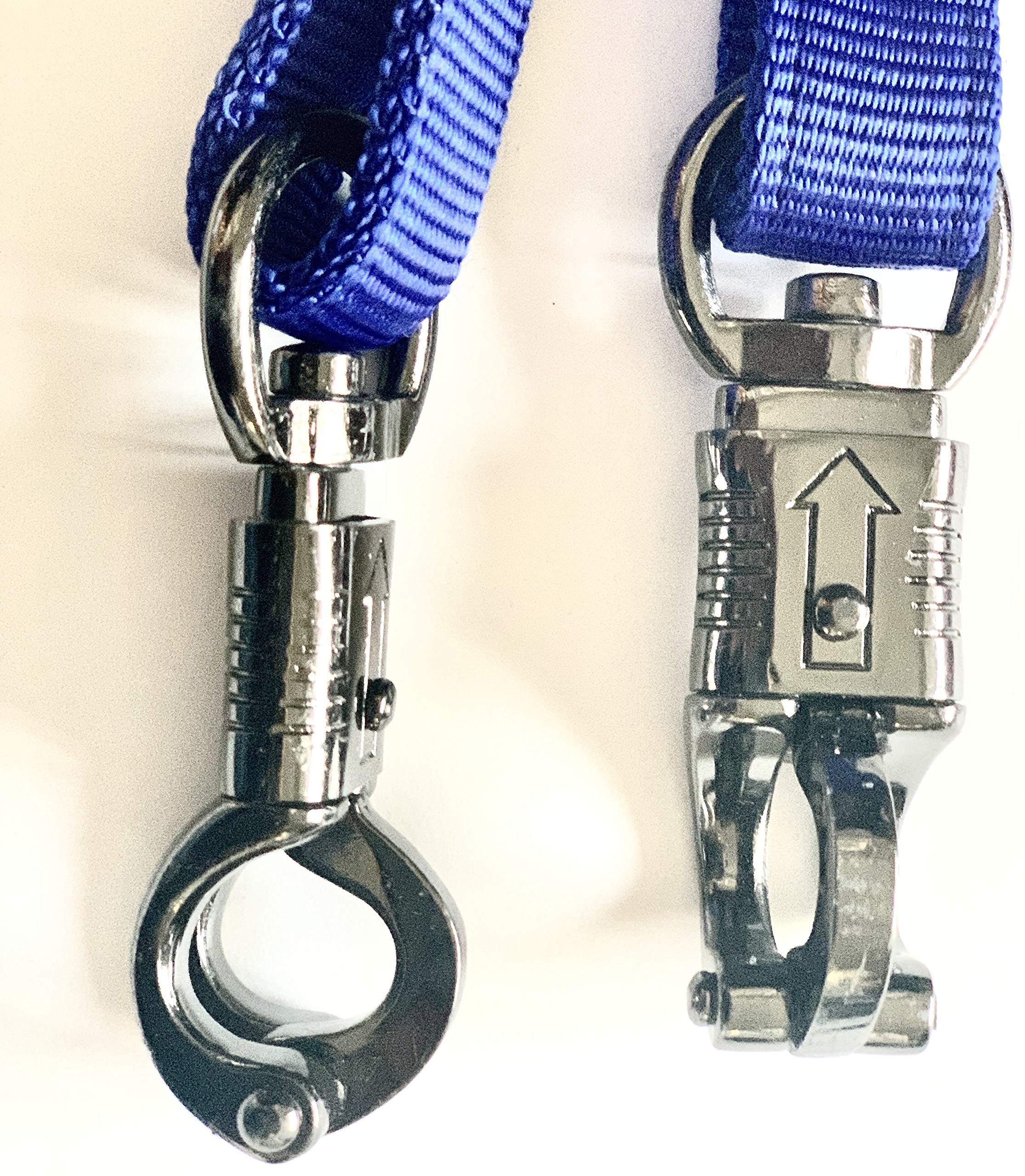 Majestic Ally Pack of 2, Double Thick Trailer Tie for Horse Haulage with Adjustable Buckle, Panic Snap and Bull Snap – 1 Inch by 36 Inch (Royal Blue) - Image 5