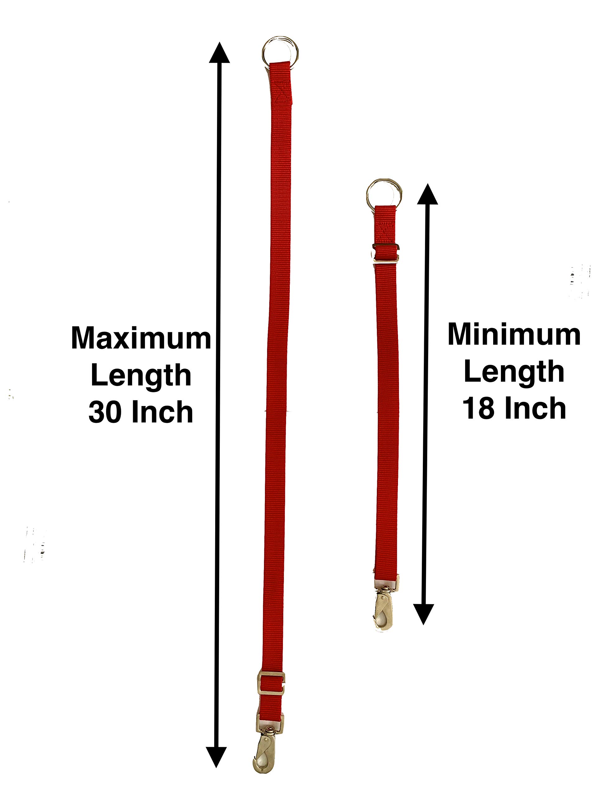 Majestic Ally Pack of 2 Horse Water Bucket Strap Hangers - Adjustable 18” to 30” length – for Indoor or Outdoor Use - Image 3