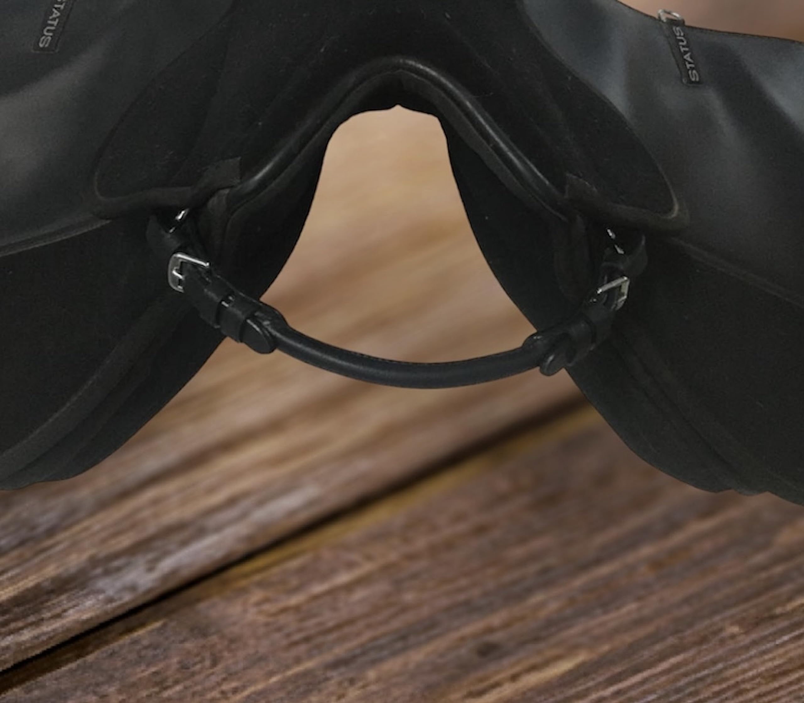 Majestic Ally Pair of Rolled Leather Buckeled Grab Strap for English Saddles, Hand Hold Strap for Safety When Riding Horse - Pack of 2 - Image 6