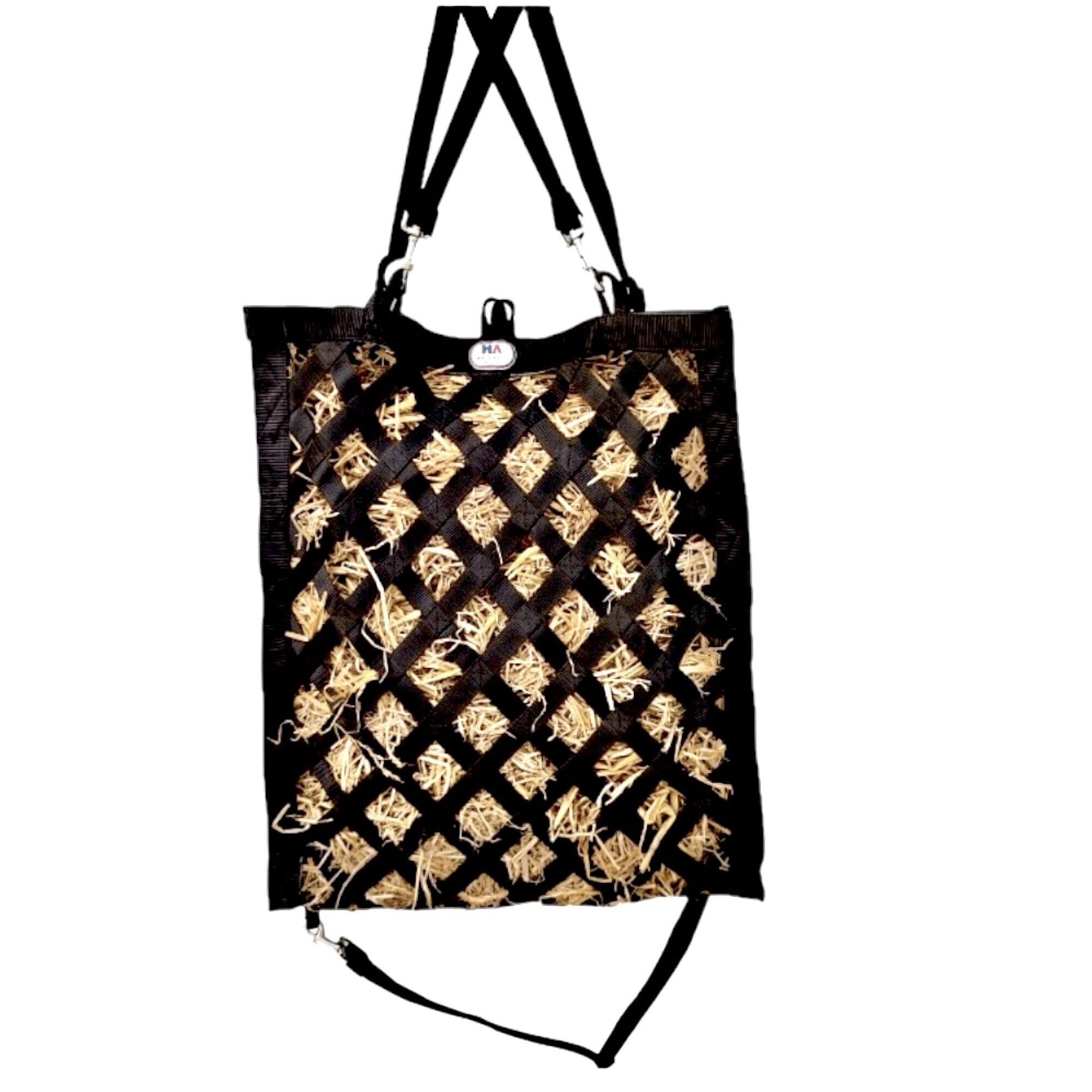 Majestic Ally Premium Nylon Hay Bag for Horses and Livestock, Simulates Grazing, Slow Feeding, Heavy-Duty PP Webbing,Quick-Adjust Straps, Small Hole for Digestion, Multiple Colors (Black) - Image 9