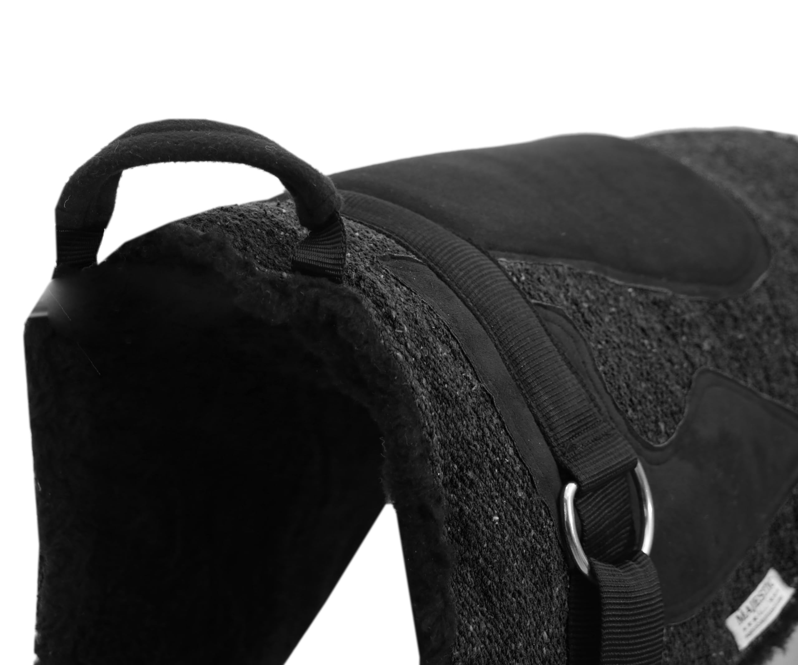 Majestic Ally Solid Bareback Pad Sued Padded Sheet with Girth & Stirrups - Image 6