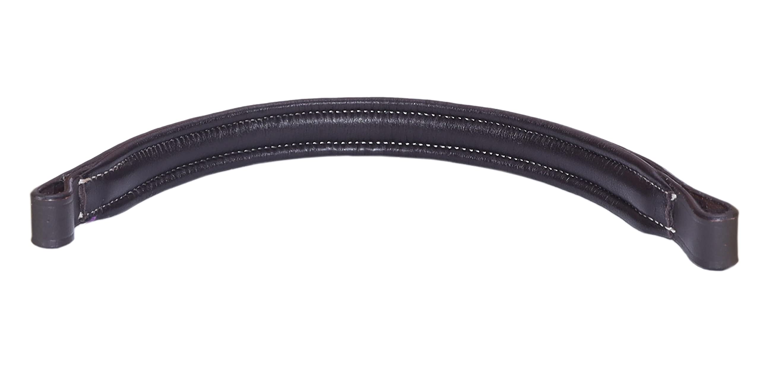 Majestic Ally Straight Crystal Padded Premium Leather English Browband for Horse Bridle - Image 6